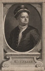 Richard Steele, engraved by George Vertue (1683-1756), c.1714
